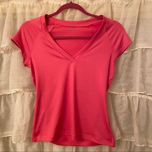 Bebe Sport V-Neck Athletic Short Sleeve Tee